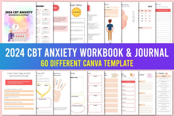 Download 2024 CBT Anxiety Workbook &amp; Journal - Workbook Collection