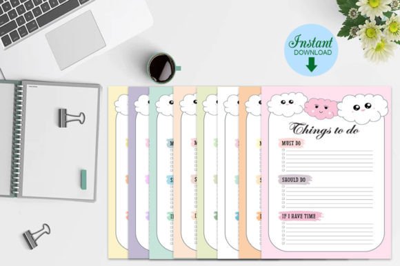 Download Things to Do Checklist Cute Color List - Premium Resources