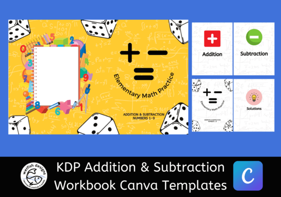 Download Math Workbook Cover Canva Templates: Set One - Workbook Collection