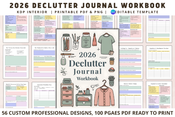 Download 2026 Declutter Journal Workbook - Workbook Collection
