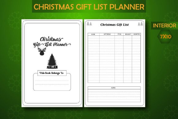 Download Christmas Gift List Planner Interior - Planner interior Collection