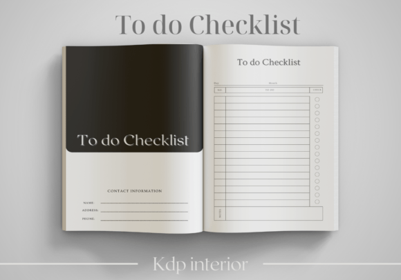 Download To Do Checklist  -  KDP Interior - Premium Resources