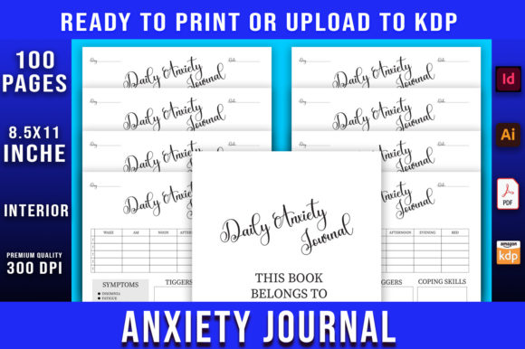 Download Daily Anxiety Journal Kdp Interior - Anxiety journal Collection