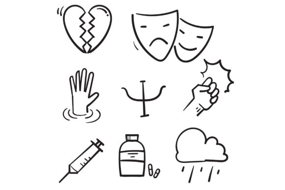 Download Doodle Set of Psychology Related - Psychology Collection