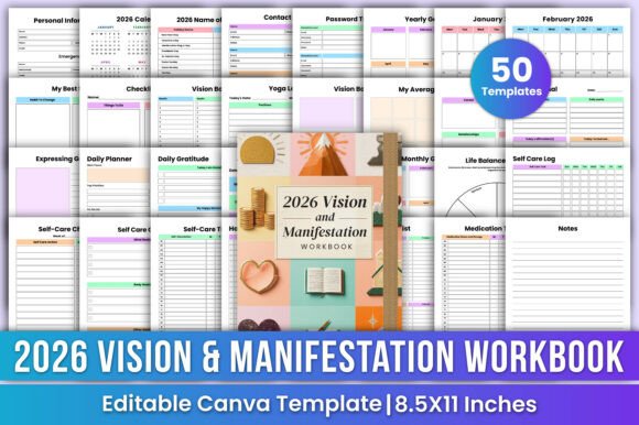 Download 2026 Vision &amp; Manifestation Workbook - Workbook Collection